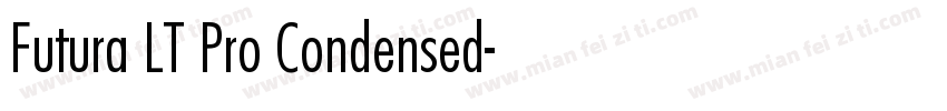 Futura LT Pro Condensed字体转换